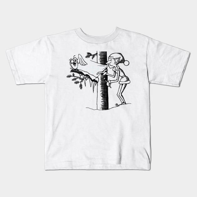 Jack Frost Kids T-Shirt by konnijensen